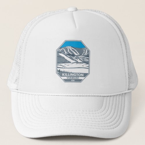 Killington Ski Area Winter Vermont Trucker Hat