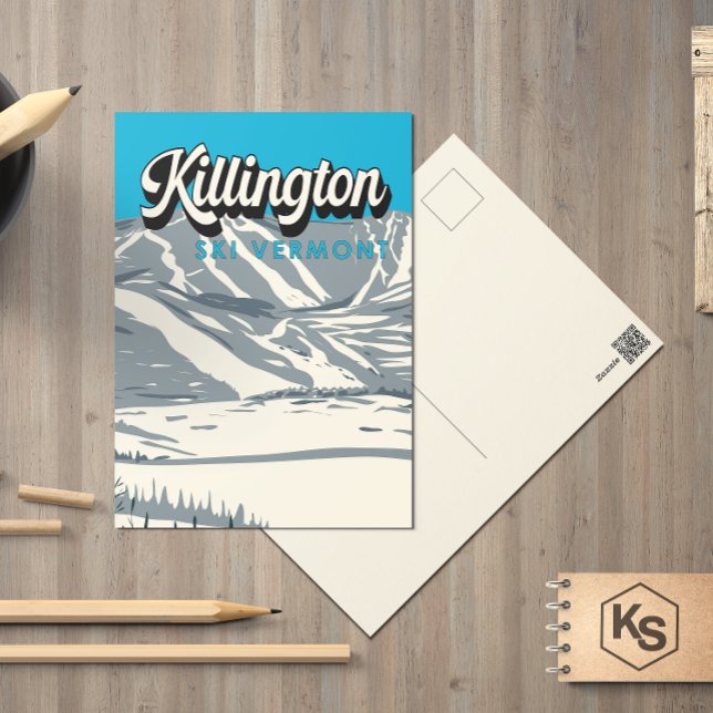 Killington Ski Area Winter Vermont Vintage Postcard (Creator Uploaded)