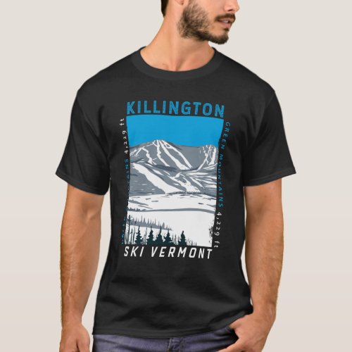 Killington Ski Area Winter Vermont Vintage T_Shirt