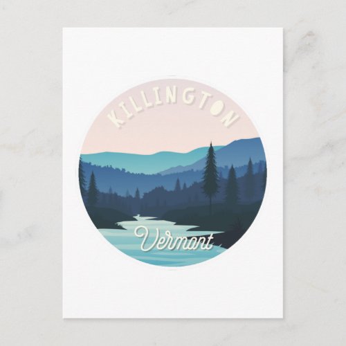 Killington Vermont Landscape Postcard