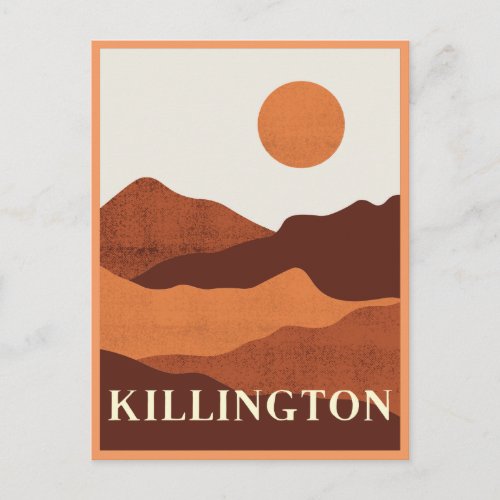 Killington Vermont Mountains Landscape Postcard