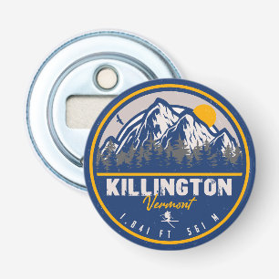 Killington Vermont Retro Sunset Ski Souvenirs 80s Bottle Opener