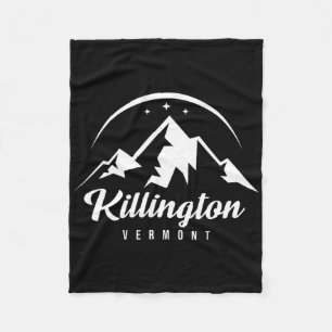 Killington Vermont Ski Resort Skiing Snowboarding  Fleece Blanket
