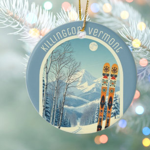 Killington Vermont ski souvenir  Ceramic Ornament