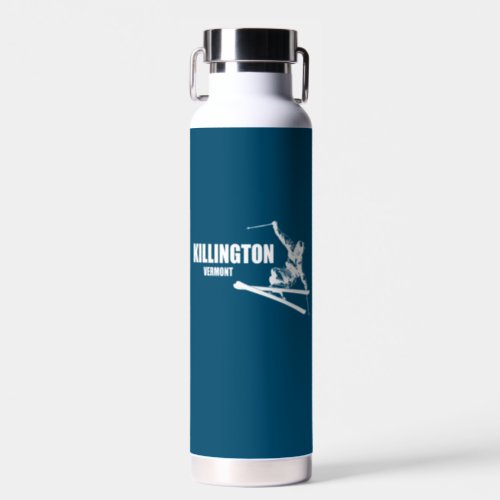 Killington Vermont Skier Water Bottle