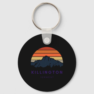 Killington Vermont Skiing Snowboarding Hikers Gift Keychain