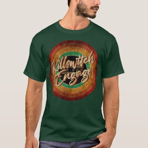 Killswitch Engage Vintage Circle Art T_Shirt