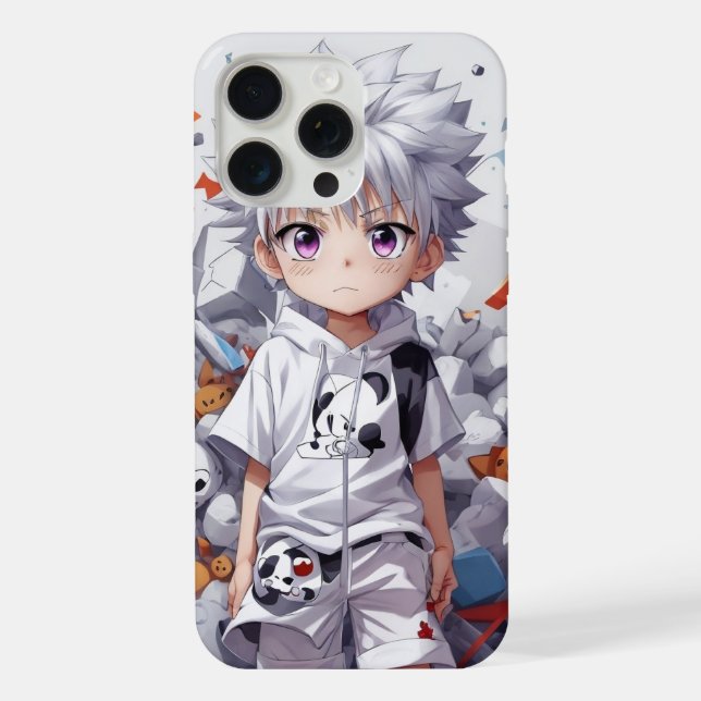 Killua Zoldyck Lightning Chibi iPhone Case (Back)