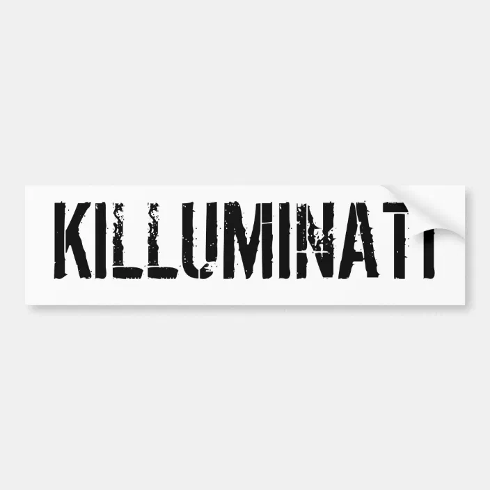 Killuminati Bumper Sticker Zazzle Com Killuminati Bumper Sticker Zazzle Com