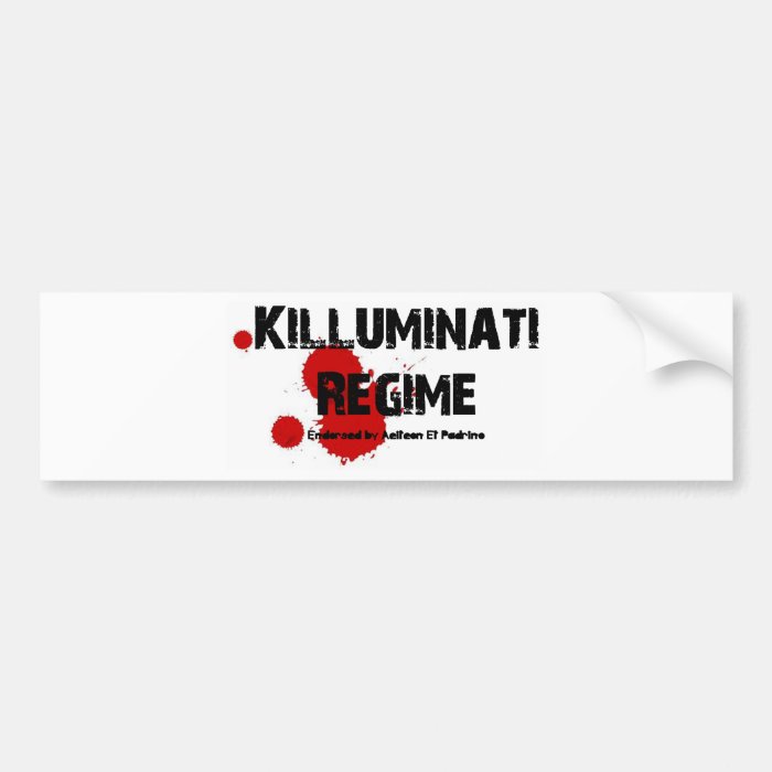 KILLUMINATI REGIME GEAR BUMPER STICKERS