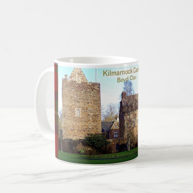 Kilmarnock Castle  – Boyd Clan Coffee Mug (Front Left)