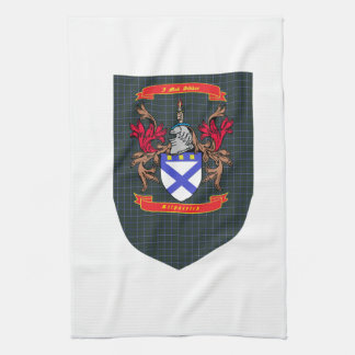 Kilpatrick Crest on Douglas Tartan Shield Towel