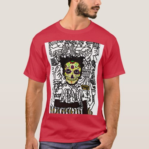Kilt A Striking NFT with MaleMask MexicanEye Color T_Shirt