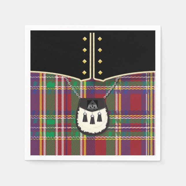 Kilt Paper Napkins (Front)