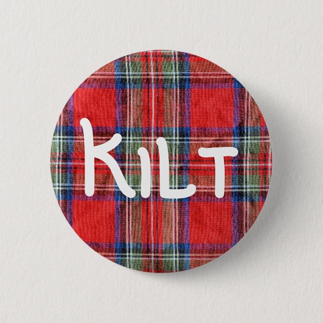 Kilt Pinback Button (Front)