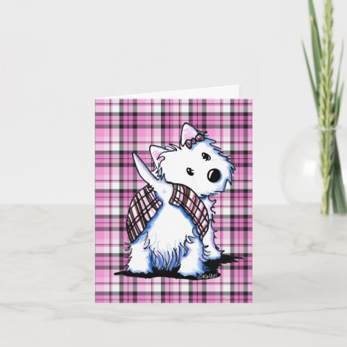 Kilted West Highland Moon Thank You Card