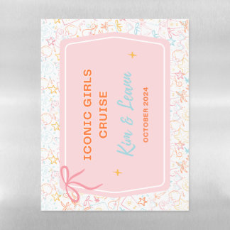 Kim and Leann - ICON Cruise Door Magnet Magnetic Dry Erase Sheet