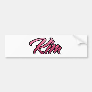 Kim faded pink Aufkleber Sticker