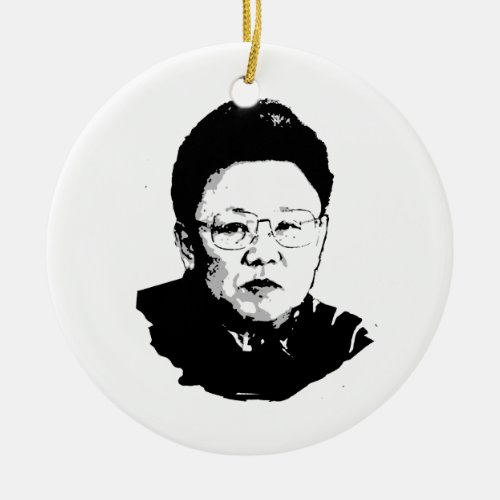 Kim Jong Il Ceramic Ornament