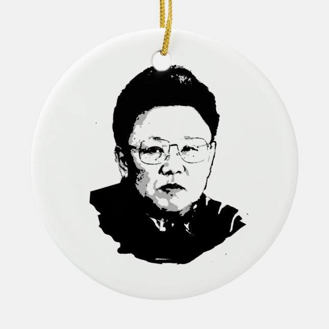 Kim Jong Il Ceramic Ornament (Front)