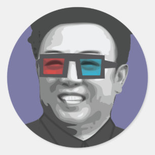 Kim Jong-Il - North Korea Classic Round Sticker