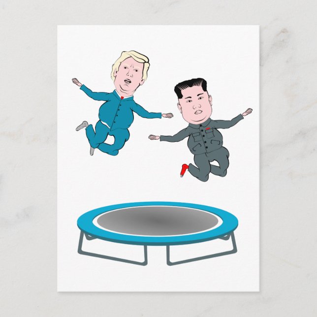 Kim Jong Un and President Trump Postcard (Front)