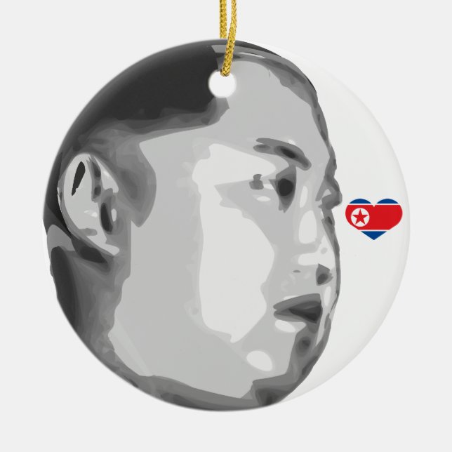 Kim Jong-Un Ceramic Ornament (Front)