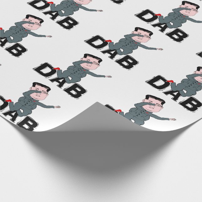 Kim Jong-Un Dabbing Wrapping Paper (Corner)