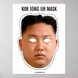 Kim Jong Un Mask Poster