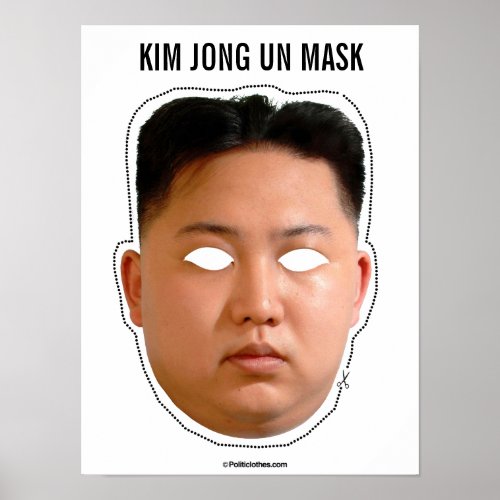 Kim Jong Un Mask Poster