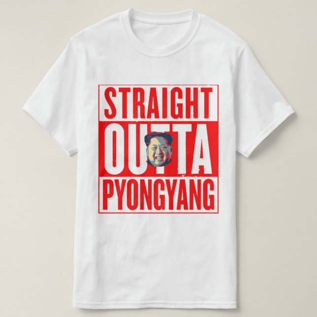 Kim Jong-un North Korea Thug T-Shirt (Design Front)
