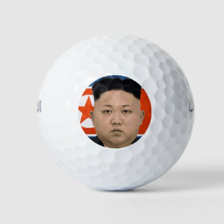 Kim Jong Un North Korean Leader Golf Balls