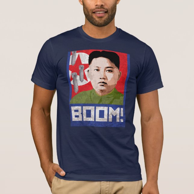 Kim Jong Un Propaganda - BOOM - T-Shirt (Front)