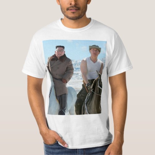 Kim Jong Un  Putin on a horse T_Shirt