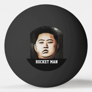 Kim Jong Un Rocket Man Ping Pong Ball