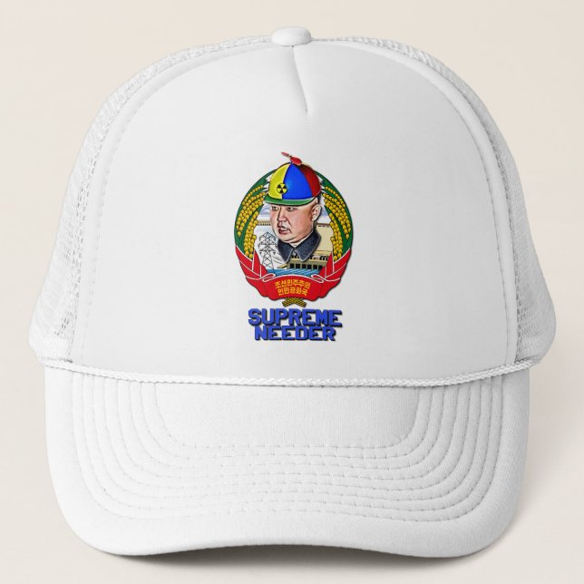 Kim Jong Un - Supreme Needer Trucker Hat (Front)