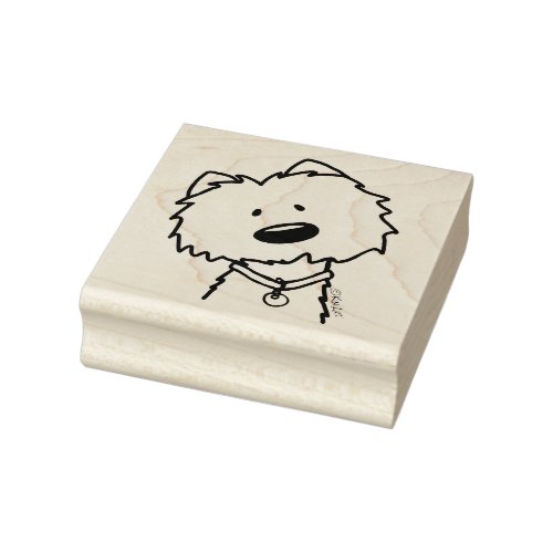 ïKim Niles KiniArt Westie Rubber Stamp