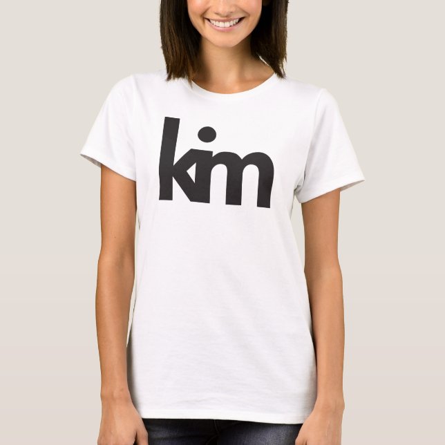 Kim, personalized short sleeve tshirt (Front)