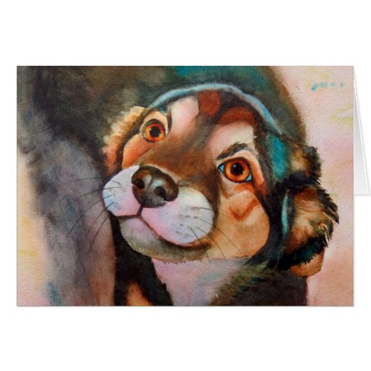 Kimba Shepherd Terrier Dog Mix Cards (Front Horizontal)