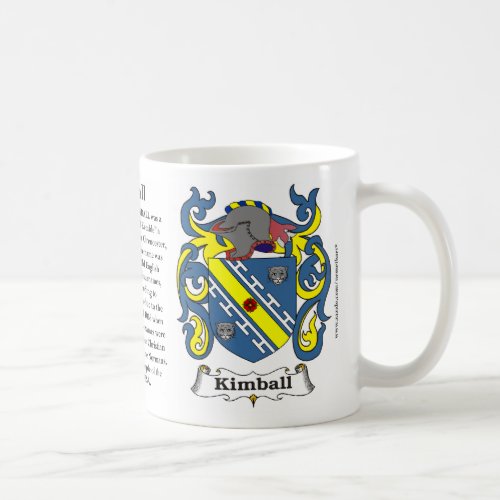 Kimball Family Coat of Arms Mug