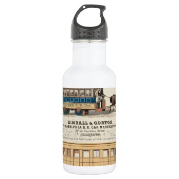 Kimball & Gorton Philadelphia R.r. Car Manufactory Stainless Steel Water Bottle by BluePress at Zazzle