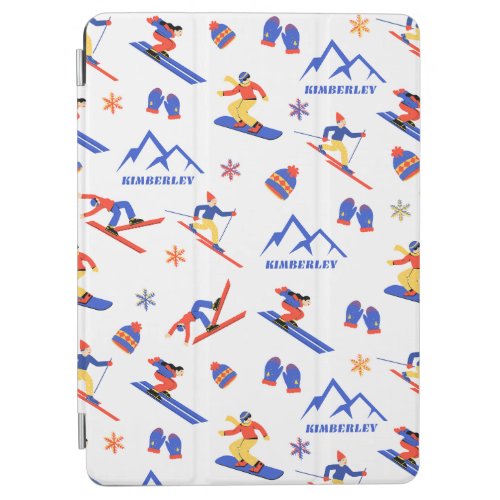 Kimberley British Columbia Ski Snowboard Pattern iPad Air Cover