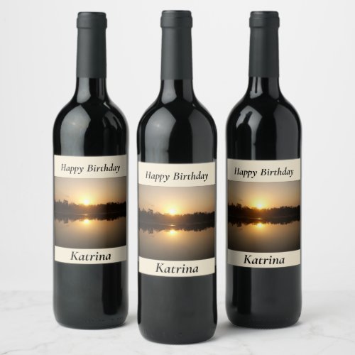 Kimberley Sunset Wine Label