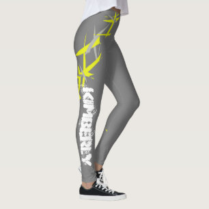 Kimberly Add Your Name Abstract Art Leggings