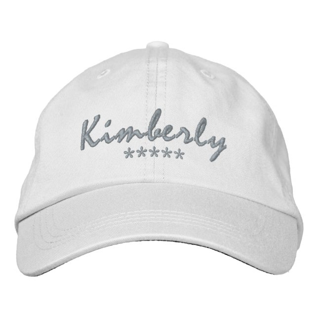 Kimberly Name Embroidered Baseball Cap (Front)