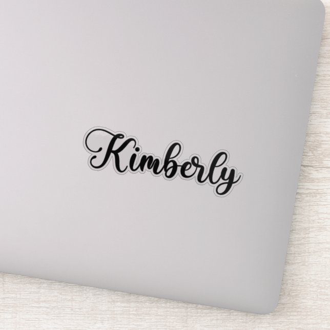 Kimberly Name - Handwritten Calligraphy Sticker (Detail)