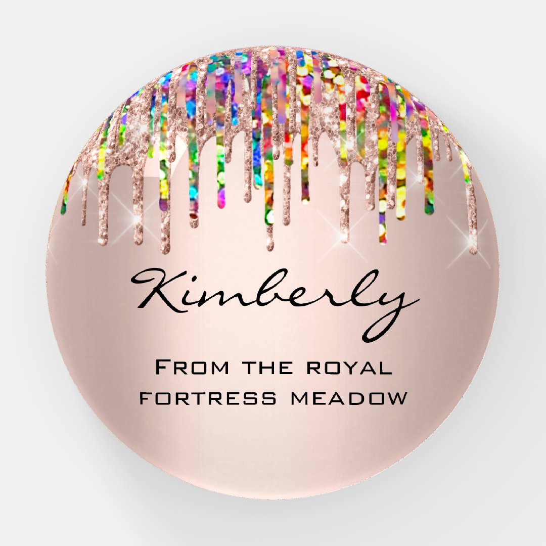 Kimberly NAME MEANING Holograph Best Friend Gift Paperweight Zazzle