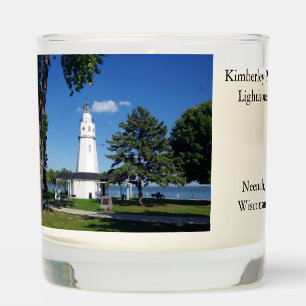 Kimberly Point Lighthouse glass candle