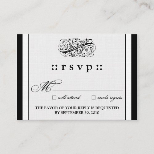 ::kimberly:: Simply Elegant 3.5"x2.5" RSVP Card Business Card