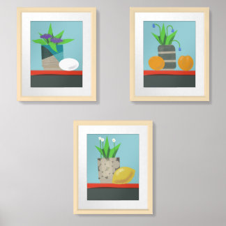 Kimbobity Doodle Art flowers Wall Art Sets